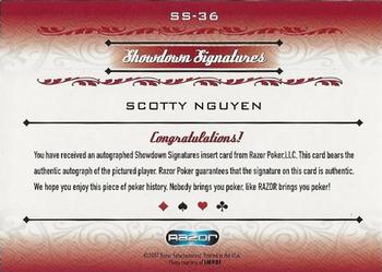2007 Razor Poker Signature Series #SS-36 Scotty Nguyen Back